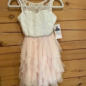 Blush party dress